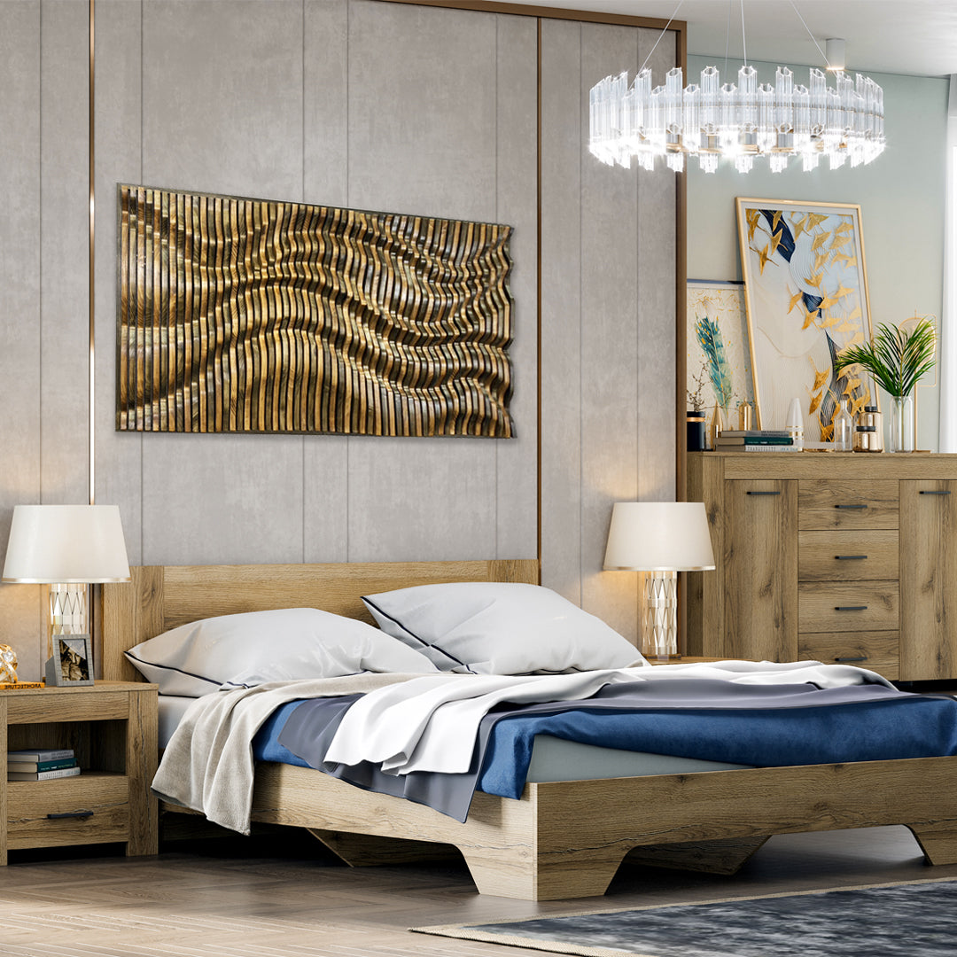 Premium acoustic wood wall art panel made in the USA