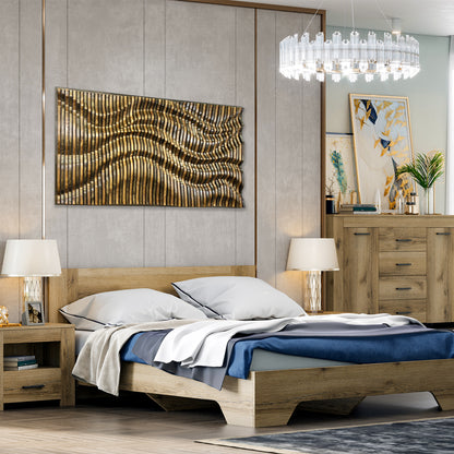 Premium acoustic wood wall art panel made in the USA