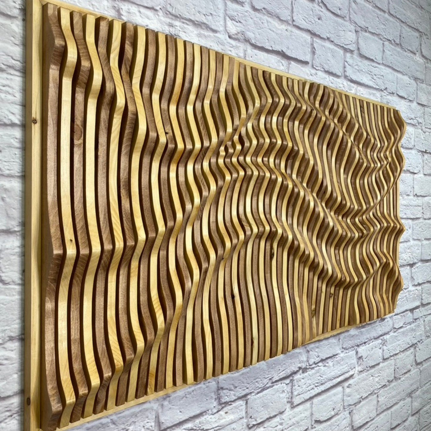Premium solid wood acoustic wall art made in the USA