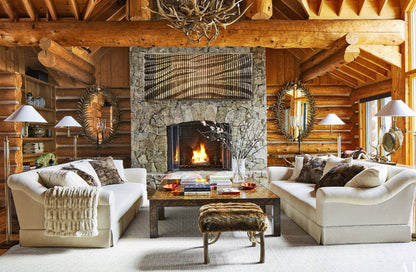 Sculptural acoustic wood wall panel with flowing parametric design