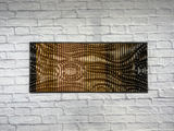 "SUNSET" Parametric Wood Wall Art Decor / 100% Solid Wood / Unique Acoustic Wood Wall Panel