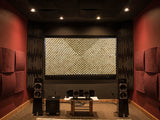 "HURRICANE" Geometric Wood Wall Art / Unique Modern Sound Acoustic Panel